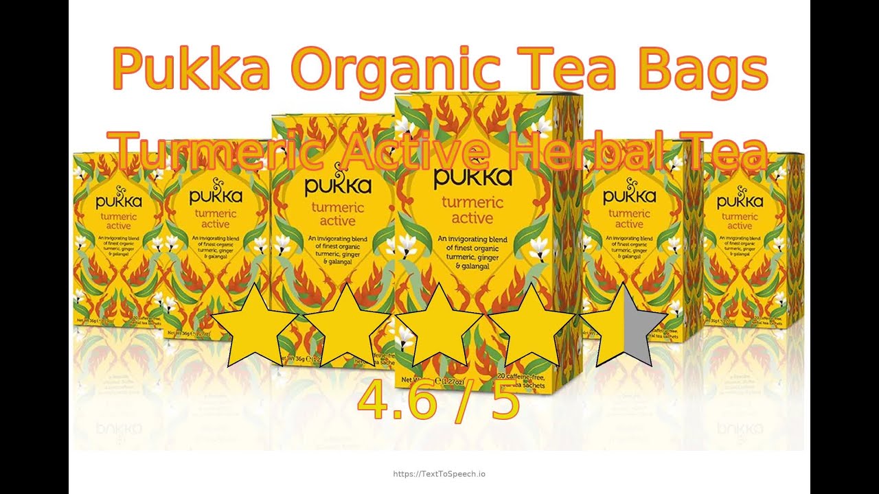 Let's review Pukka Organic Tea Bags Turmeric Active Herbal Tea
