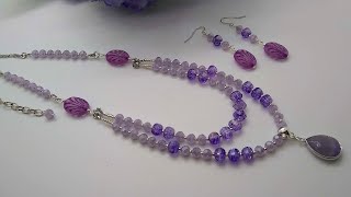2-Strand Necklace Tutorial Using Bargain Bead Box, Bead Box Bargains, and Sam's Bead Box