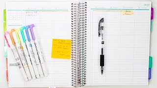 Organized & Functional Plan With Me in my Plum Paper Planner - color coding & plan ahead