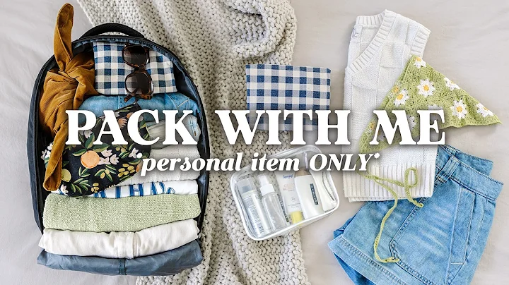 Minimalist PACK WITH ME (Personal Item Only) | 5 Days In A Backpack thumbnail