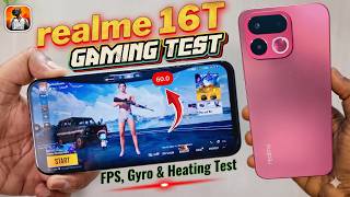 realme 16T PUBG (BGMI) Gaming, FPS & Heating Test | Reality 8000mAh Battery !