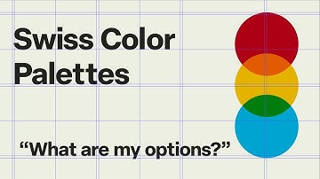 Swiss Color Palettes - What Are My Options? #graphicdesign #swissdesign