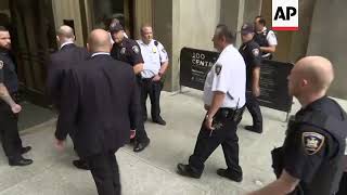 Harvey Weinstein arrives at NY court