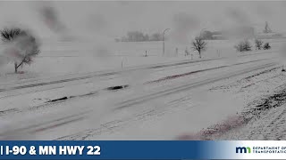 Blizzard will continue to impact travel south of Mankato through this afternoon
