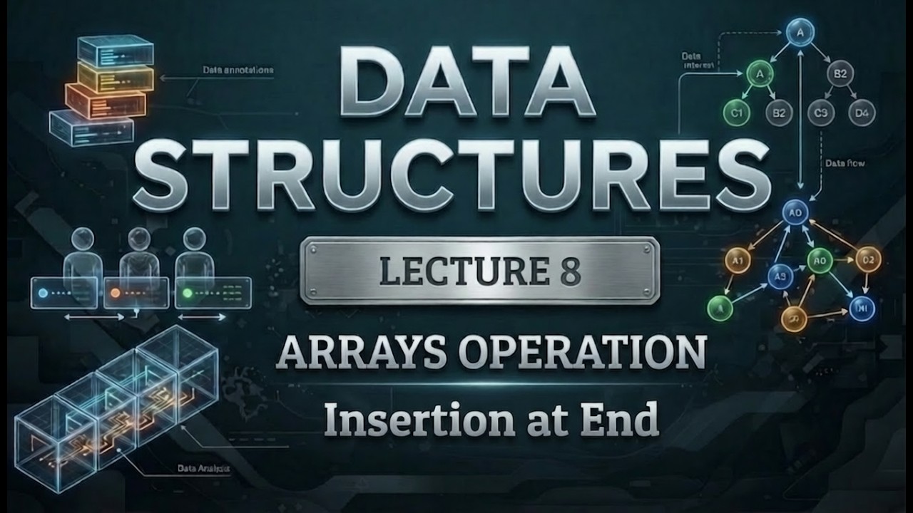Insertion at End of an Array| Data Structures|Algorithm Explained# ...