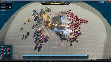 Massed MLA versus Legion Test (Planetary Annihilation:Titans with Legion Community Expansion)