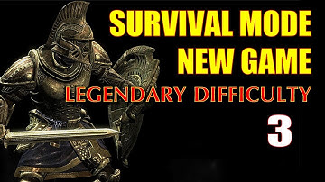 Skyrim SURVIVAL MODE Walkthrough Legendary (New Game) Part 3 - Spanking Embershard Mine