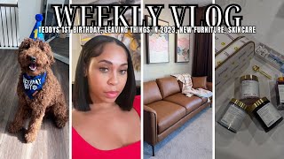 VLOG| CELEBRATING A SPECIAL B-DAY, LEAVING PEOPLE/SITUATIONS IN 2023, VALENCIA JASPER LEATHER SOFA