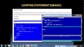 CH - 5 QBASIC PROGRAMMING CONSTRUCT | LOOPING STATEMENT | PART -3 | MR. SACHIN VERMA