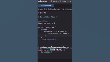 Using Loops in SwiftUI!! #SwiftUI #iosDevelopment #Shorts
