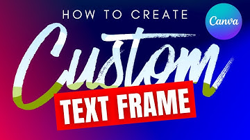 How to Create Custom Text Frame For Canva With Photopea