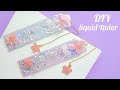 DIY Liquid scale / DIY paper Scale - How to make Liquid ruler How to make Glitter scale /paper craft