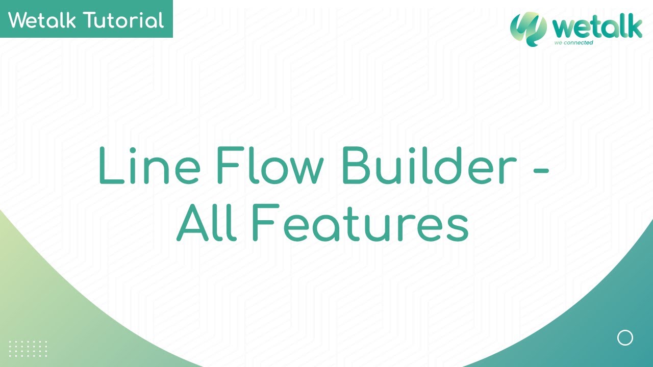 Bagaimana Membuat Chatbot Flow Builder di Line - YouTube