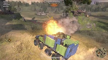 Crossout - humpback - spitfire - fat man - easy raid - XD
