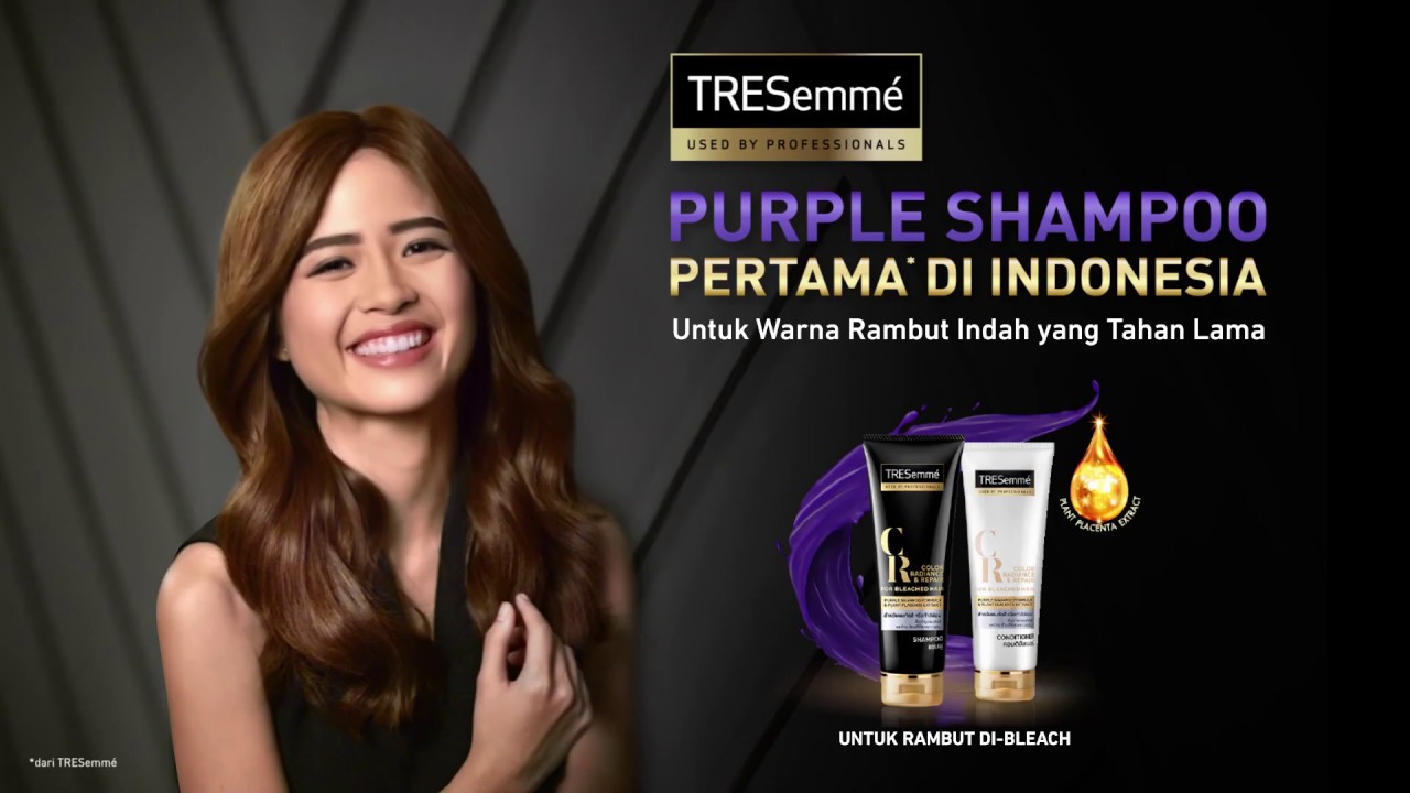 Purple Shampoo TRESemmé Color Radiance & Repair for Bleached Hair YouTube
