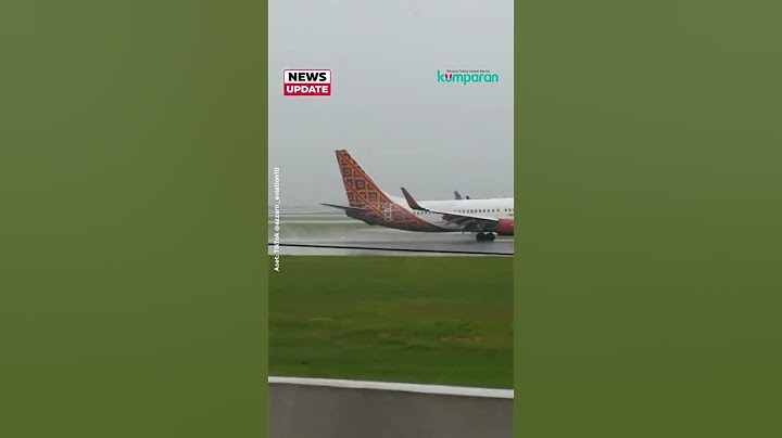 Detik-detik Pesawat Batik Air Nyaris Tergelincir saat Mendarat di Soetta, Sabtu (28/6)