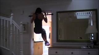 Jacqueline's all day long pull-ups!