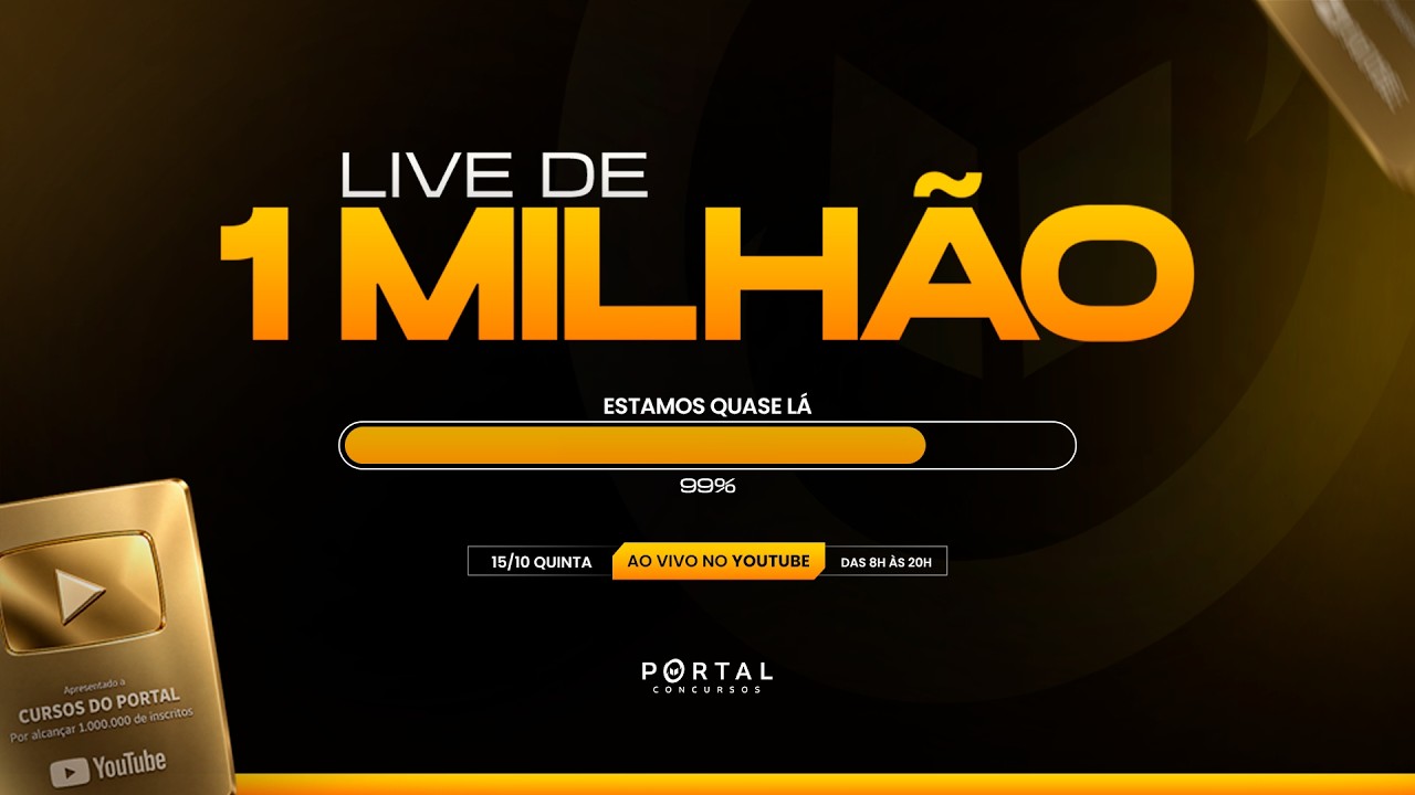 LIVE RUMO A 1 MILHÃO DE INSCRITOS