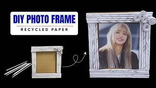 DIY PHOTO FRAME | Paper Recycling | Paper Craft