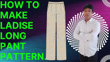 How To Make Ladies Long Pant Pattern | Trouser Pattern | Winda Cad Bangla Tutorial |