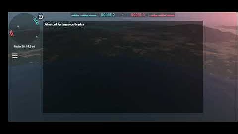 In match benchmark overlay for Air Combat (prototype)