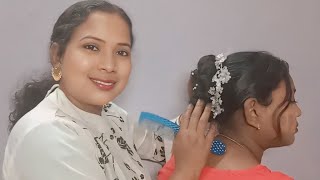 ASMR Doing My Mom Indian Hairstyle