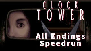 [World Record] Clock Tower All Endings Speedrun 1:15:16