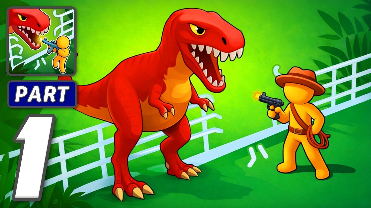 Dino Fighter: Jurassic Escape - Gameplay Walkthrough Part 1 - Escape The Ancient Rage (iOS, Android)