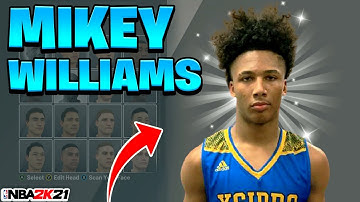 *NEW* MIKEY WILLIAMS FACE CREATION NBA 2K21! HOW TO BUILD MIKEY WILLIAMS IN 2K21!
