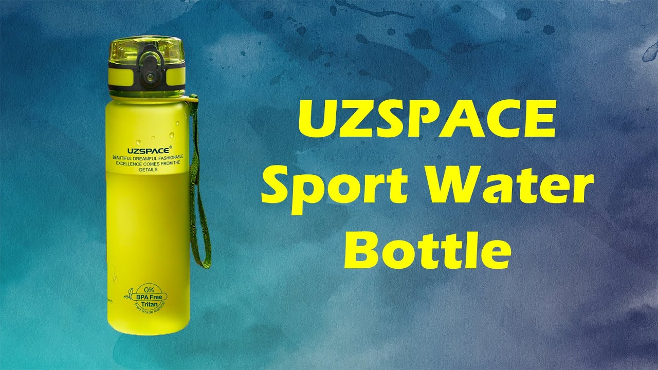 28oz/34oz/50oz BPA Free Plastic Water Bottle with Leak Proof Flip Top Lid UZSPACE Sports Water Bottle with Straw Light Weight and Portable with a Detachable Carry Strap