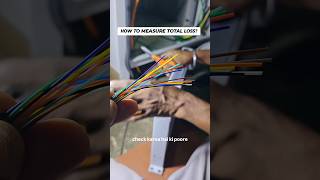 HOW TO MEASURE TOTAL LOSS IN FIBER #ofc #fiberoptics #OTDR #powermeter #telecom