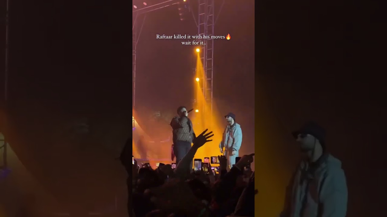 Raftaar baawe live performance 