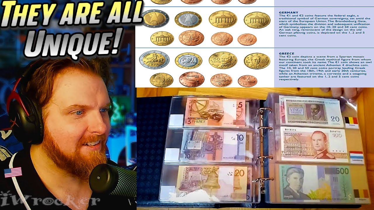 American Reacts to a European Money Collection..