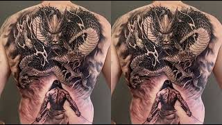 Dragon Tattoo Full Back - Stunning Tattoo Design Ideas For Man 2023 - Done by Mr.Trung Tadashi