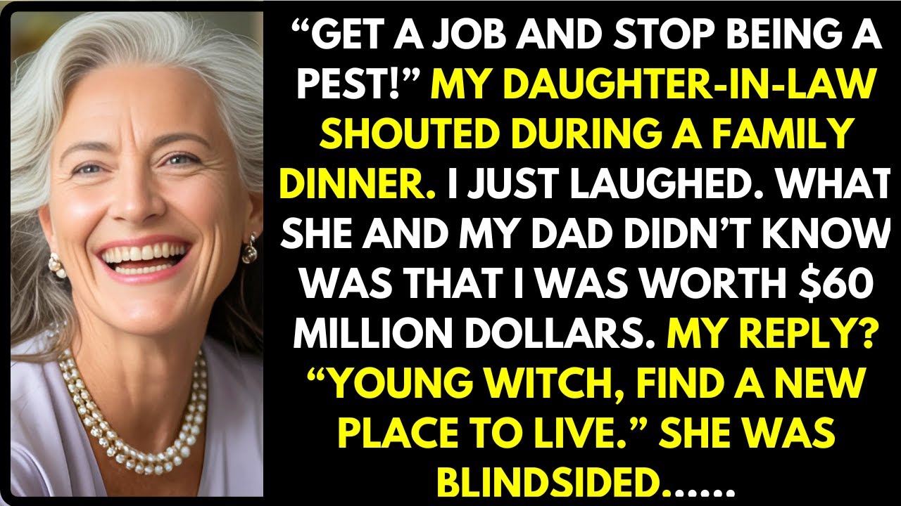At Dinner, My Daughter-In-Law Called Me A Pest. She Didn’t Know I Was Worth $60M—My Reply Froze Her.