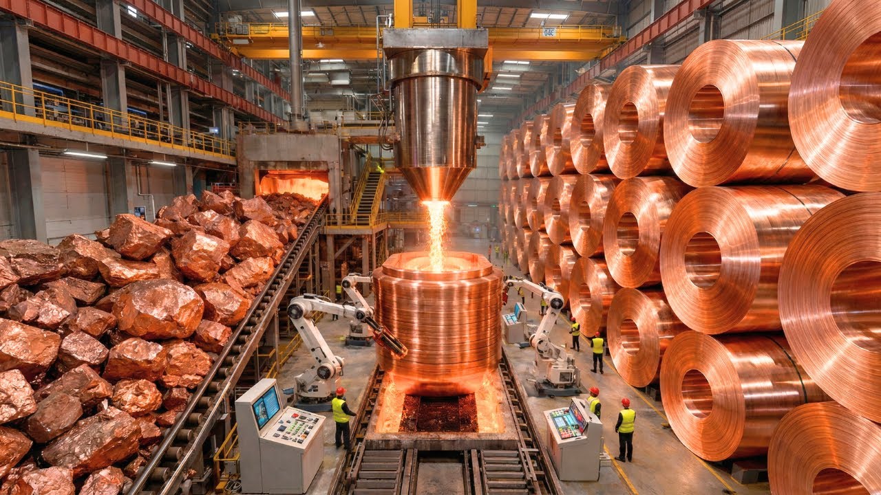 Inside the World’s LARGEST Copper FACTORY - From RAW rock to 99.99% PURE Copper