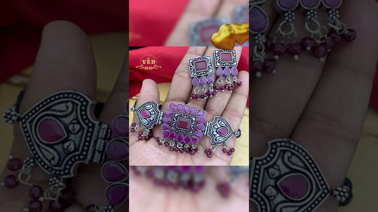 Matte finish combo sets, choker necklace, beads necklace