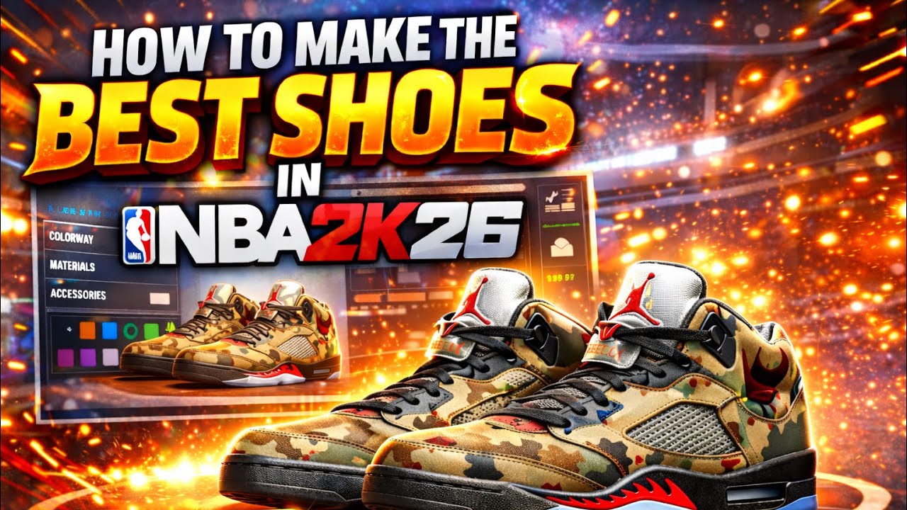 HOW TO MAKE THE JORDAN CAMO 5’S IN NBA 2K26!!!!!!!!!