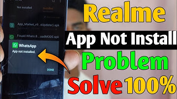 Realme app not installed problem Solve || App not installed problem Realme  device