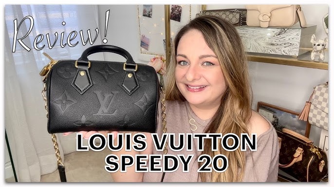 Louis Vuitton Speedy Bandoulière 20 Black & Gold
