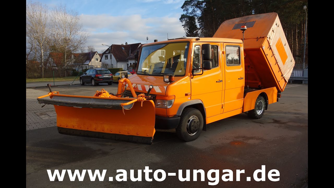 Mercedes-Benz 614 D Vario Winterdienst Schneeschild Kipper DOKA