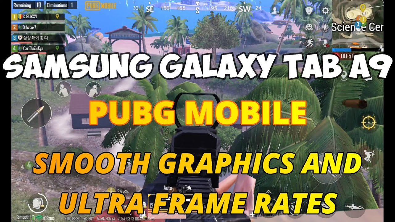 PUBG Mobile in Samsung Galaxy Tab A9
