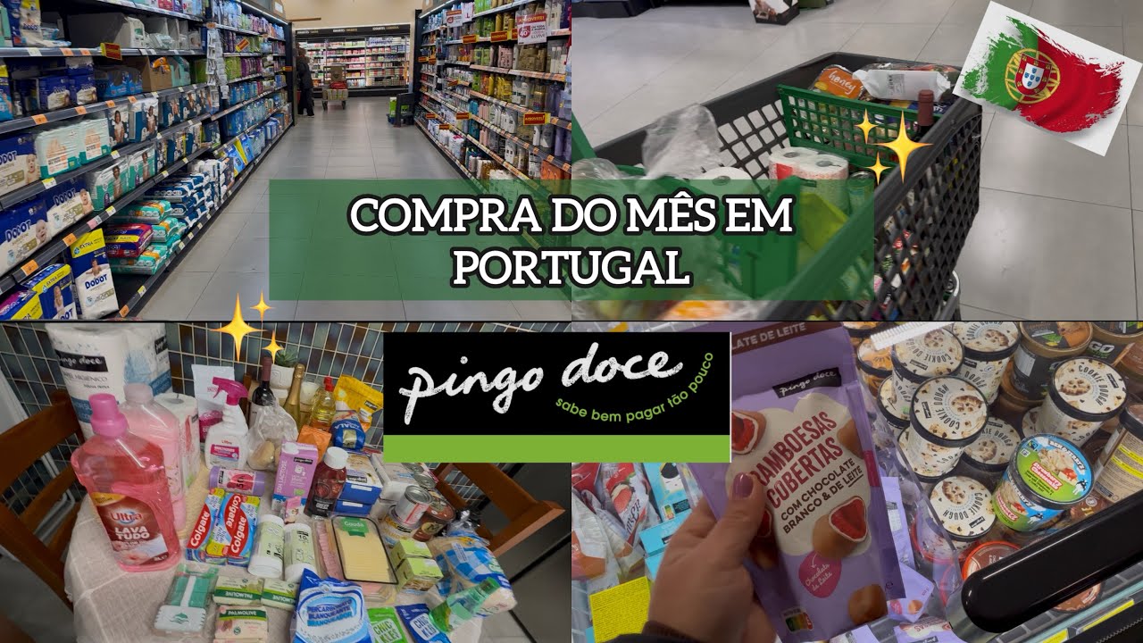 NOSSA COMPRA DO MÊS EM PORTUGAL 🇵🇹 | PROMOÇÃO PINGO DOCE 🛒✨
