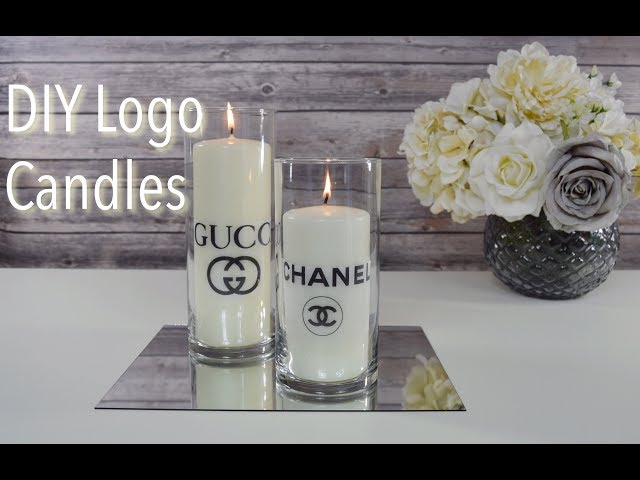 DIY Designer Logo Candles