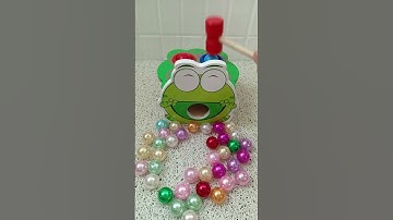 Colorful Wooden Balls Color Sorting, ASMR #satisfying #relaxing #woodenballs #colorsorting #shorts