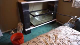 This is a video of my DIY Cinder block Aquarium Rack. It was quick easy and Cheap to build it. Check Out my Ebay Store http://www.