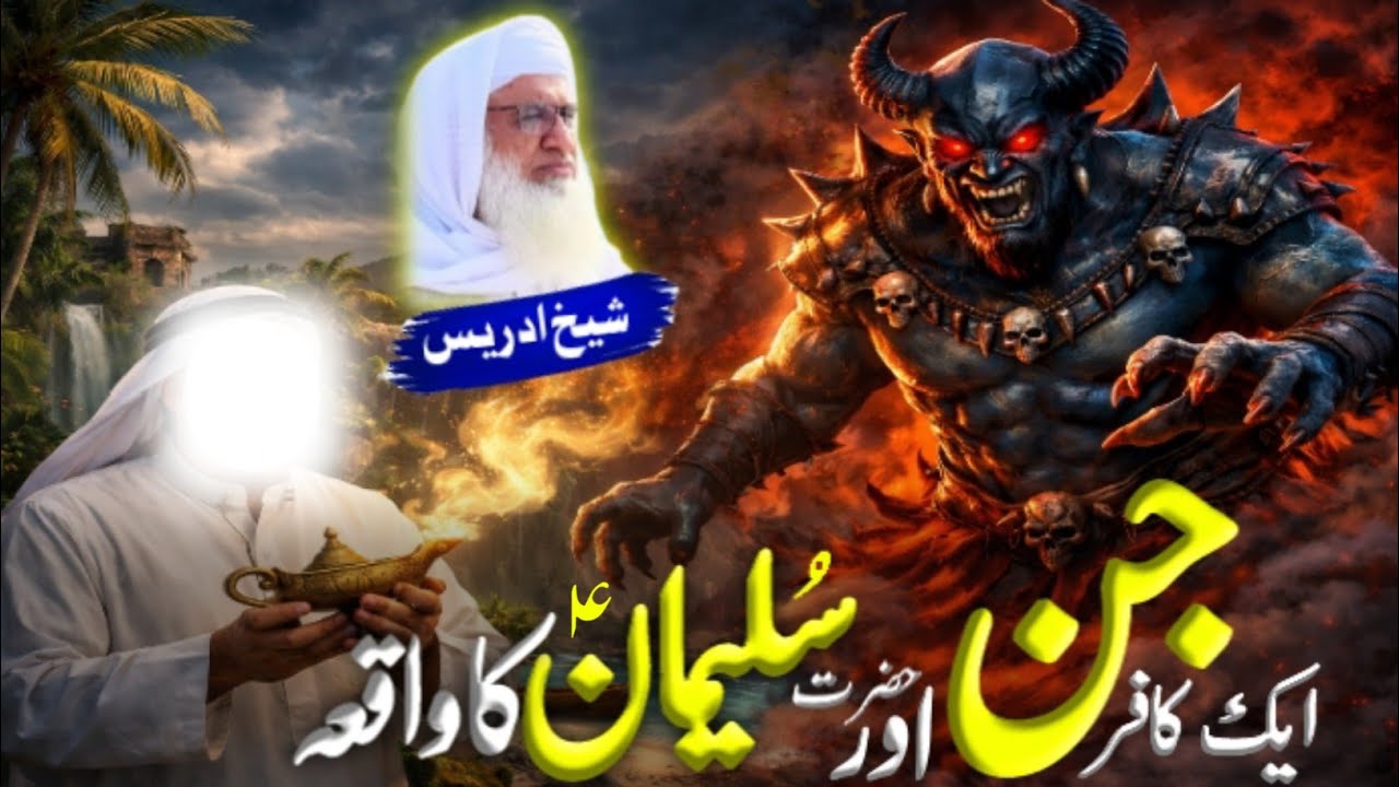 Pushto Bayan/Molana Sheikh Idress Saib/حضرت سلیمان علیہ السلام اور ایک کافر جن کا واقعہ