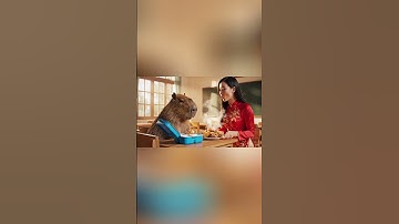 Mai ăn vụng hết cơm trưa của Capy và cái kết bật ngửa! #capybara