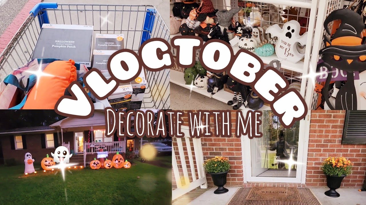 HALLOWEEN DECOR SHOPPING HALLOWEEN DECORATE WITH ME OUTDOOR