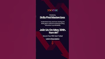 abodoo Skills First Masterclass | 20th May | 11am BST #education #skillsgap #skillsofthefuture